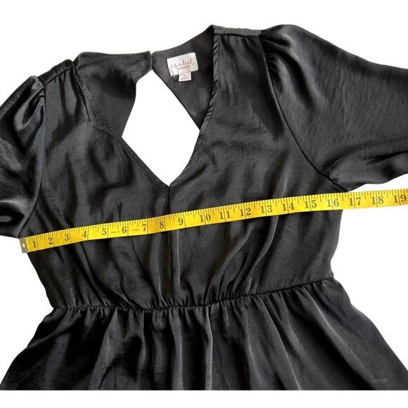 Ingrid Isabel Maternity Top Blouse Women Small Black Smoked V-Neck Minimalistic - Picture 6 of 10